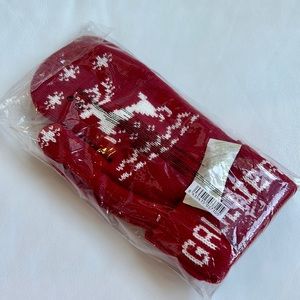 Jean Paul Gaultier Red and White Mittens